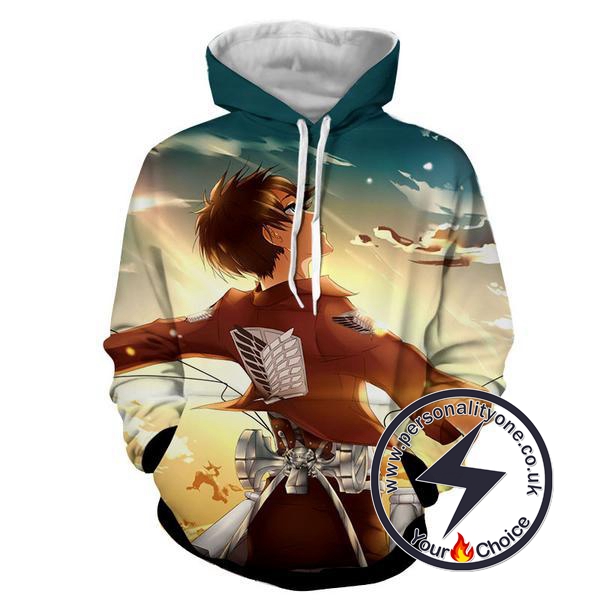 Attack On Titan - Levi Ackerman 3D - Attack On Titan Hoodies